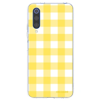 Picasee silikónový prehľadný obal pre Xiaomi Mi 9 SE - Gride lemon