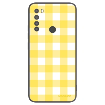 Picasee silikónový čierny obal pre Xiaomi Redmi Note 8 - Gride lemon