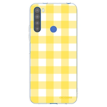 Picasee silikónový prehľadný obal pre Xiaomi Redmi Note 8T - Gride lemon