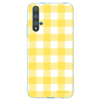 Picasee silikónový prehľadný obal pre Huawei Nova 5T - Gride lemon