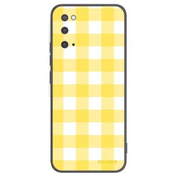 Picasee silikónový čierny obal pre Samsung Galaxy S20 G980F - Gride lemon