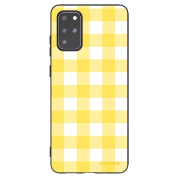 Picasee silikónový čierny obal pre Samsung Galaxy S20+ G985F - Gride lemon