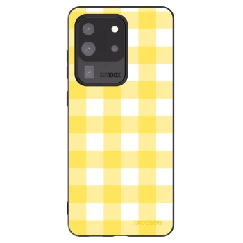 Picasee silikónový čierny obal pre Samsung Galaxy S20 Ultra 5G G988F - Gride lemon