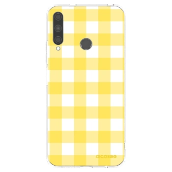 Picasee silikónový prehľadný obal pre Huawei P40 Lite E - Gride lemon