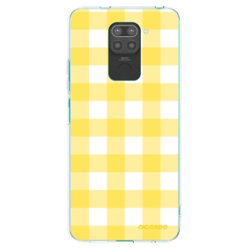 Picasee silikónový čierny obal pre Xiaomi Redmi Note 9 - Gride lemon