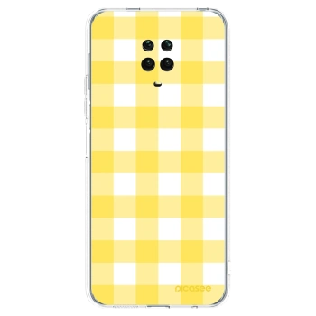 Picasee silikónový prehľadný obal pre Xiaomi Redmi Note 9S - Gride lemon