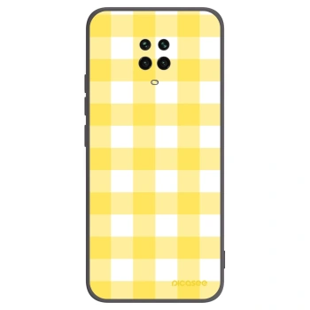 Picasee silikónový čierny obal pre Xiaomi Redmi Note 9S - Gride lemon