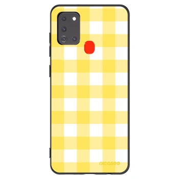 Picasee silikónový čierny obal pre Samsung Galaxy A21s - Gride lemon