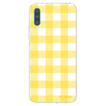 Picasee silikónový prehľadný obal pre Samsung Galaxy A30s A307F - Gride lemon