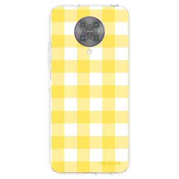 Picasee silikónový prehľadný obal pre Xiaomi Poco F2 Pro - Gride lemon