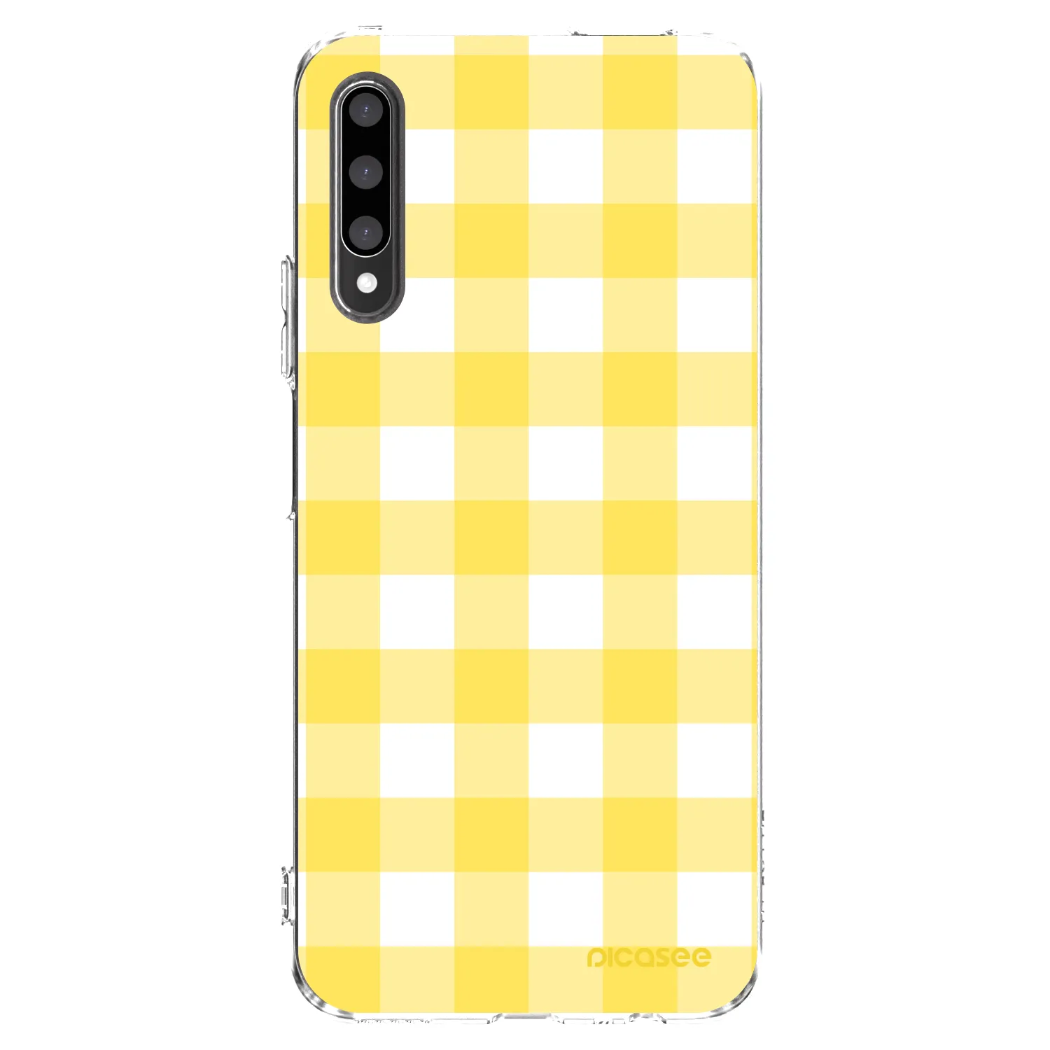 Picasee silikónový prehľadný obal pre Honor 9X Pro - Gride lemon