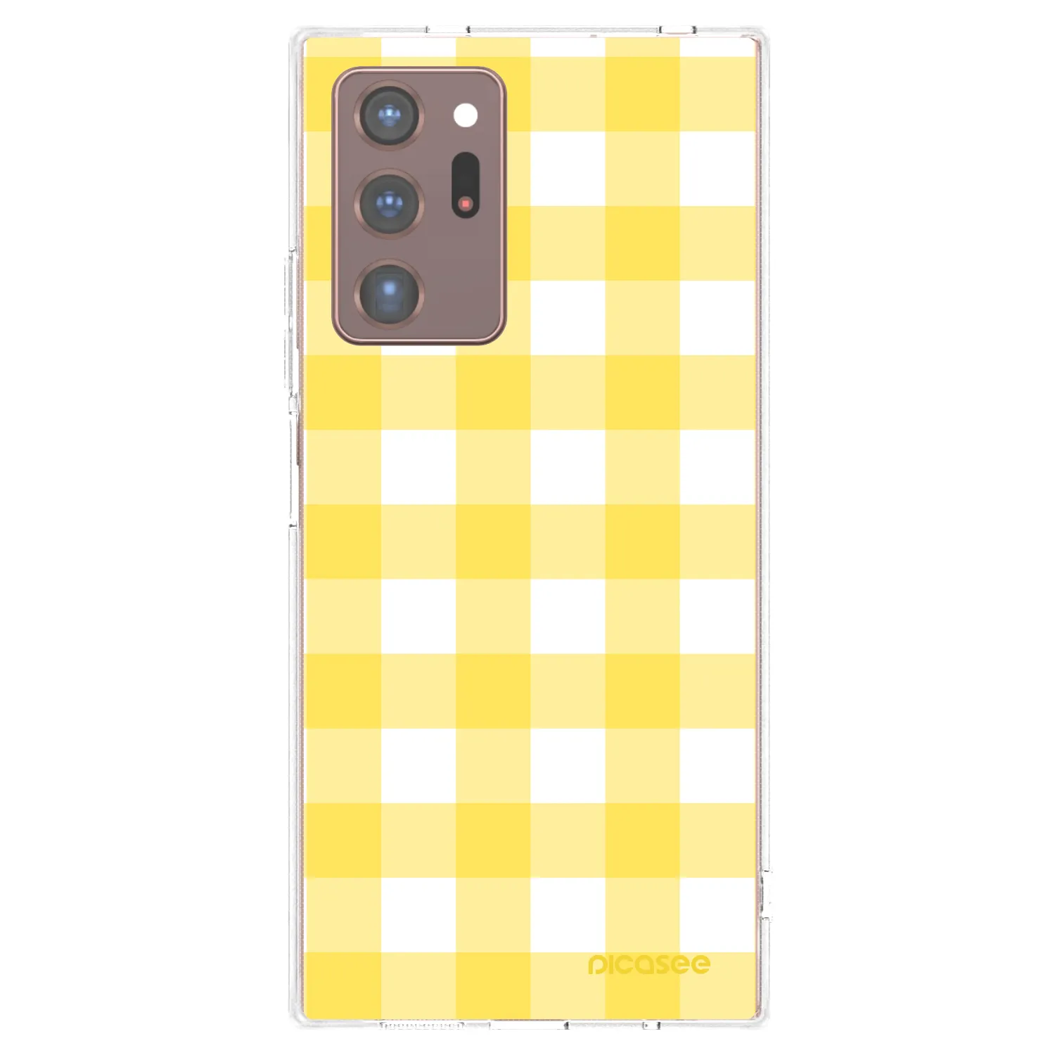 Picasee silikónový prehľadný obal pre Samsung Galaxy Note 20 Ultra - Gride lemon