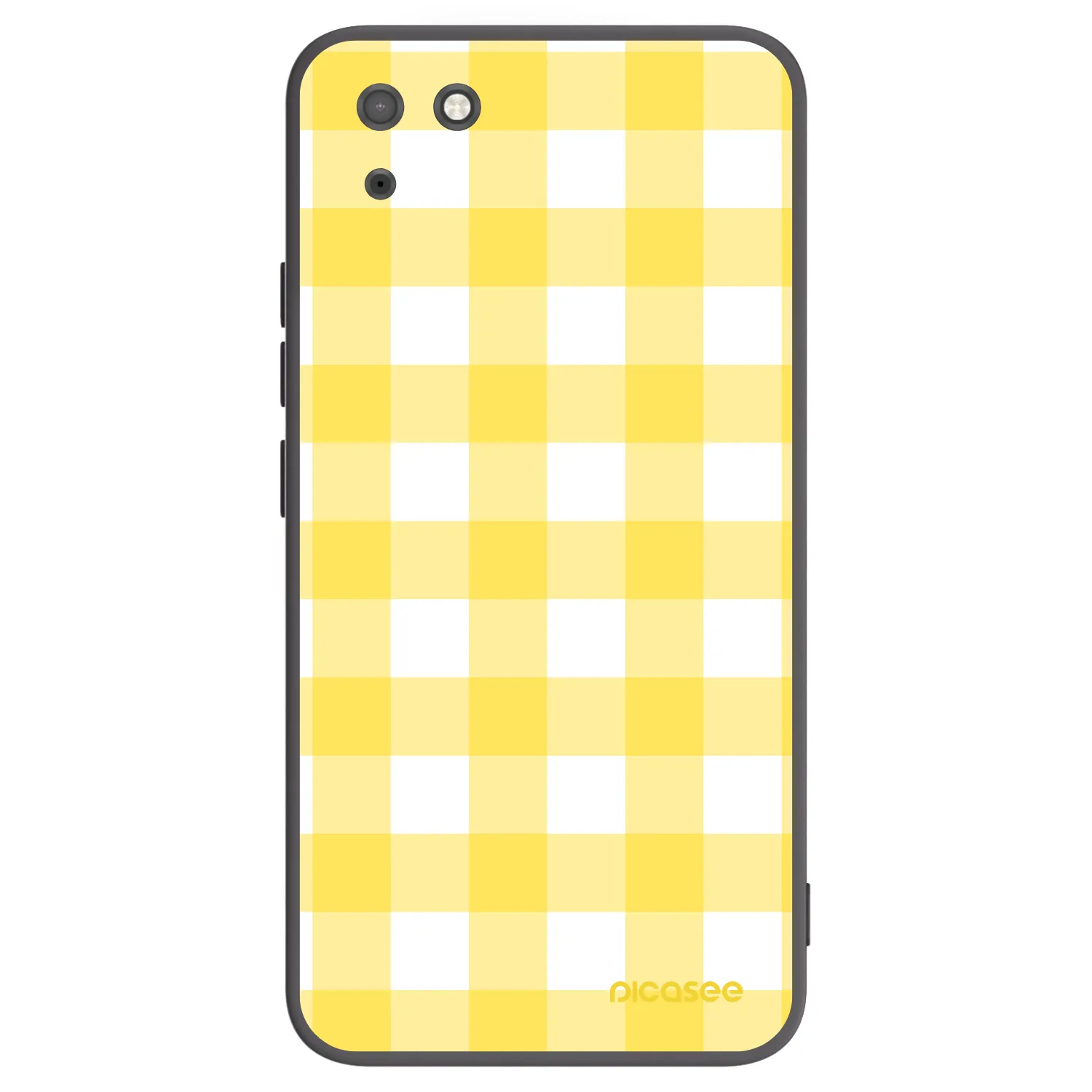 Picasee silikónový čierny obal pre Huawei Y5P - Gride lemon