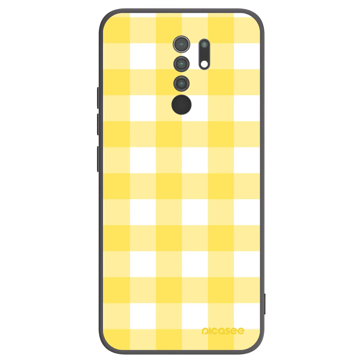 Picasee silikónový čierny obal pre Xiaomi Redmi 9 - Gride lemon