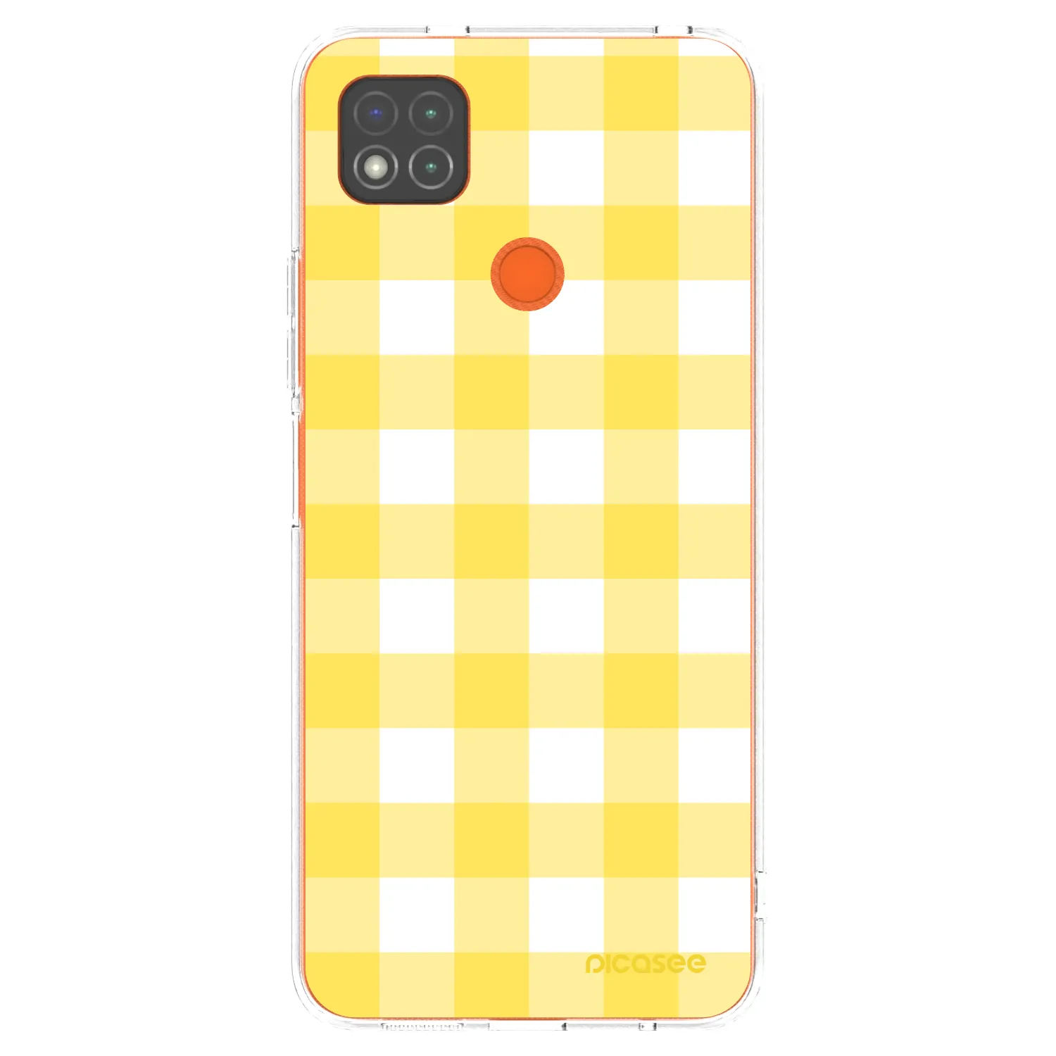 Picasee silikónový prehľadný obal pre Xiaomi Redmi 9C - Gride lemon