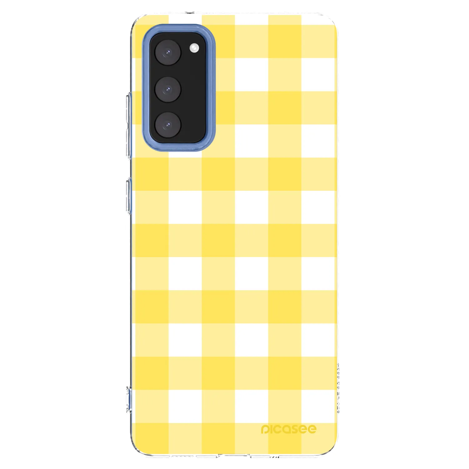 Picasee silikónový prehľadný obal pre Samsung Galaxy S20 FE - Gride lemon