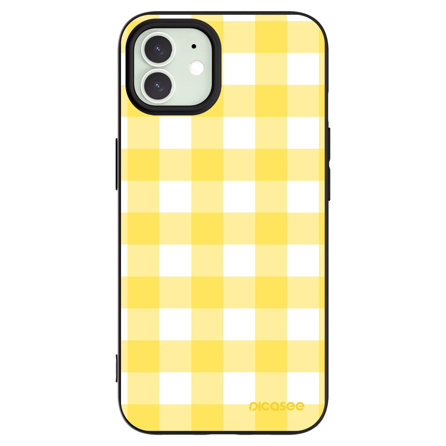 Picasee silikónový čierny obal pre Apple iPhone 12 Pro - Gride lemon