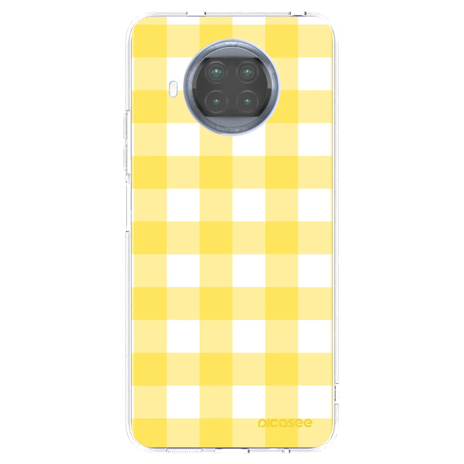 Picasee silikónový prehľadný obal pre Xiaomi Mi 10T Lite - Gride lemon