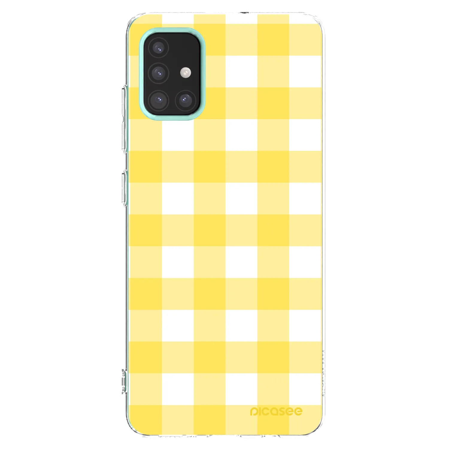 Picasee silikónový prehľadný obal pre Samsung Galaxy M31s - Gride lemon