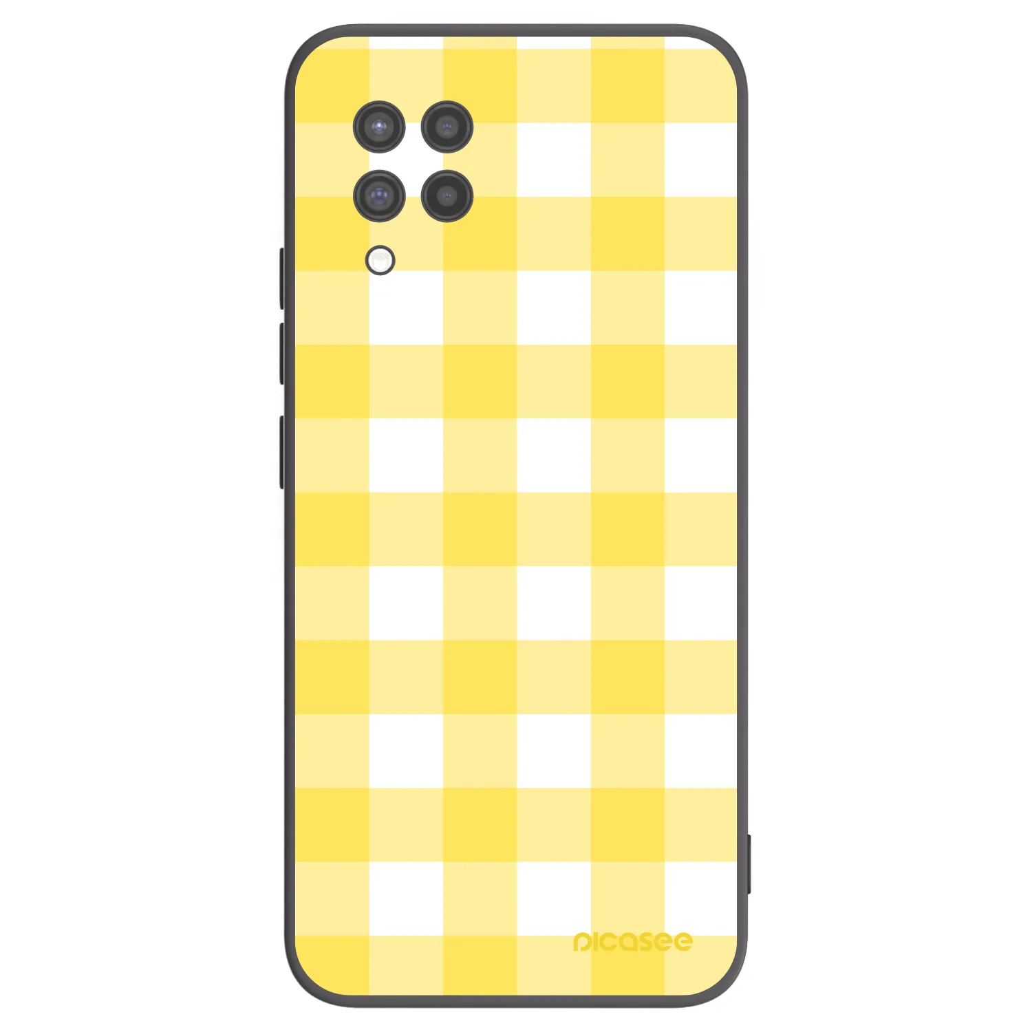 Picasee silikónový čierny obal pre Samsung Galaxy A42 A426B - Gride lemon