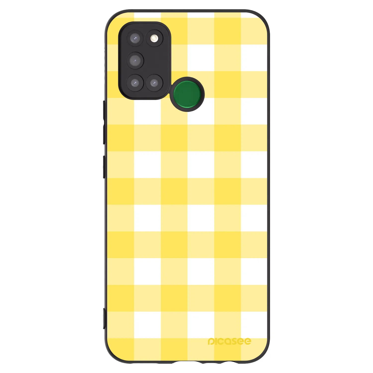 Picasee silikónový čierny obal pre Realme 7i - Gride lemon