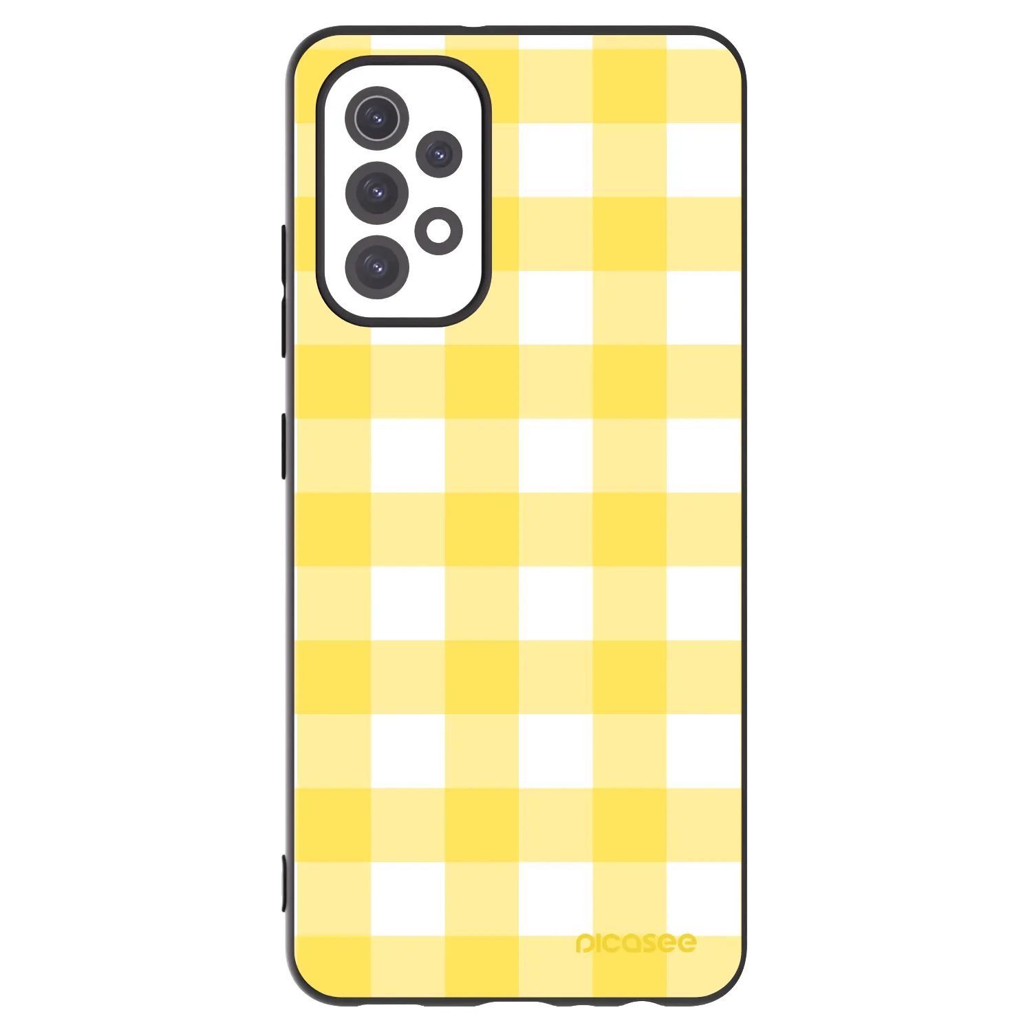 Picasee silikónový čierny obal pre Samsung Galaxy A32 5G A326B - Gride lemon