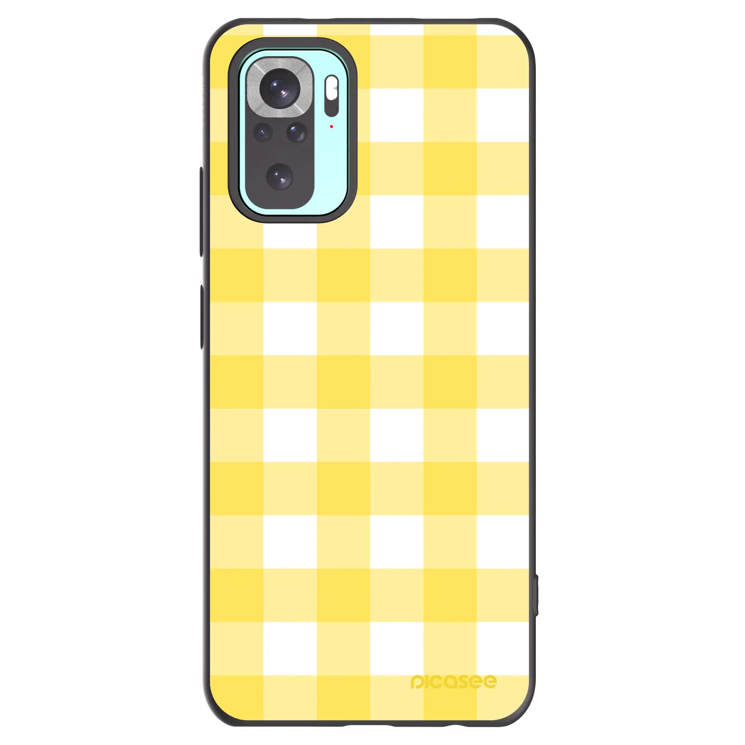 Picasee silikónový čierny obal pre Xiaomi Redmi Note 10 Pro - Gride lemon