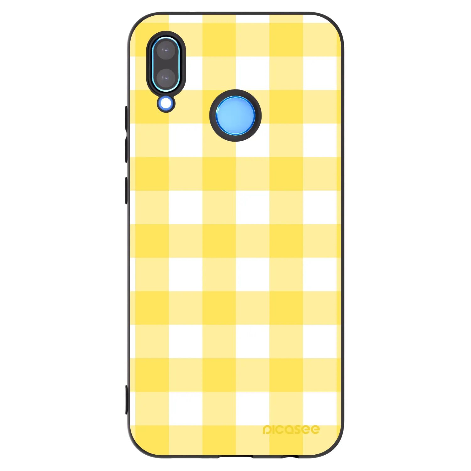 Picasee silikónový čierny obal pre Huawei P20 Lite - Gride lemon