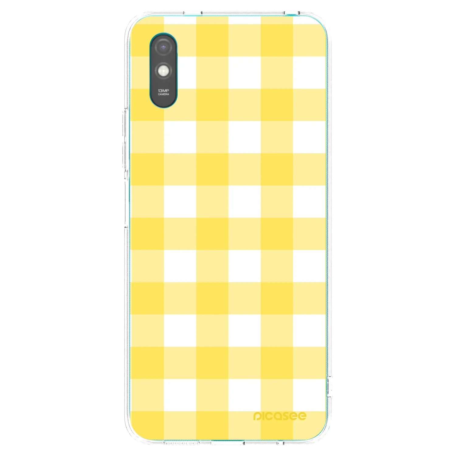 Picasee silikónový prehľadný obal pre Xiaomi Redmi 9AT - Gride lemon