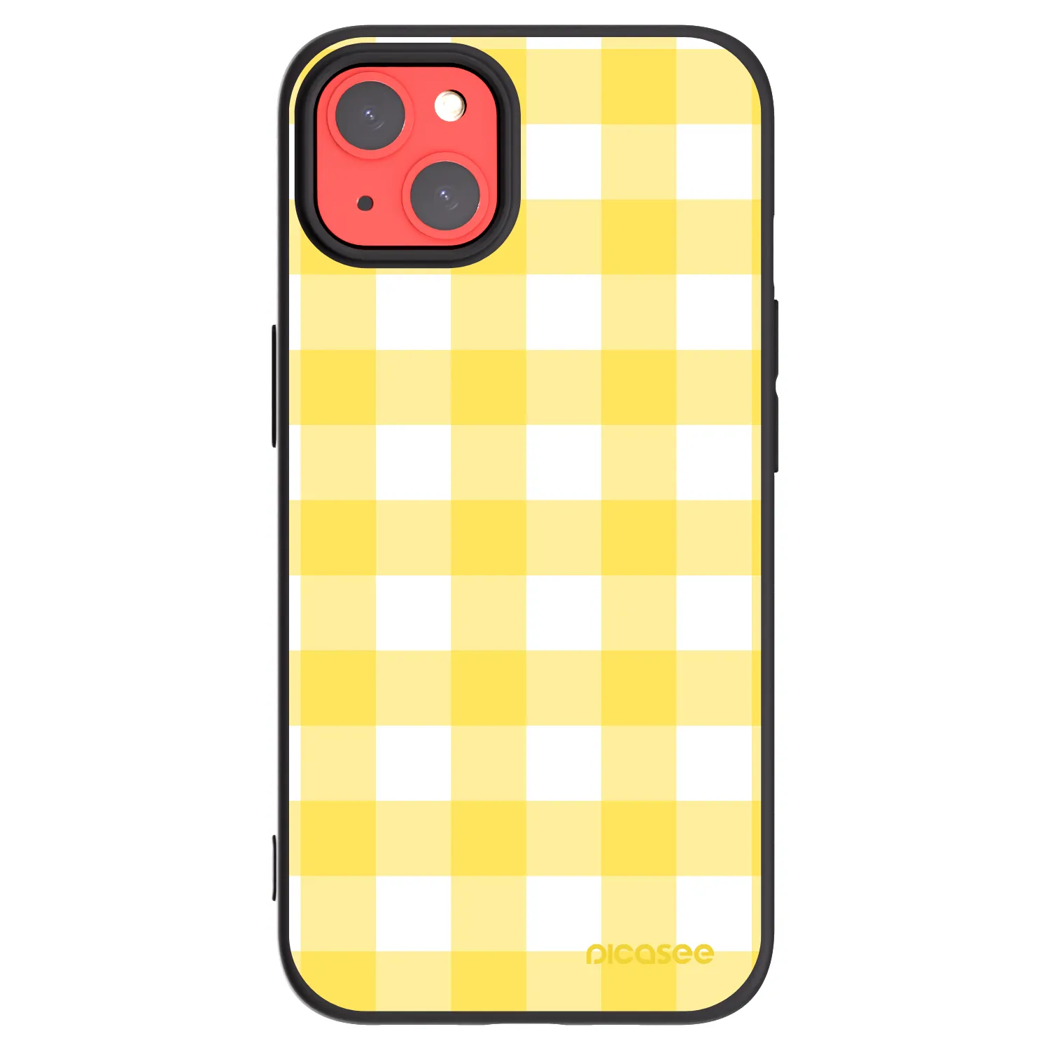 Picasee silikónový čierny obal pre Apple iPhone 13 - Gride lemon