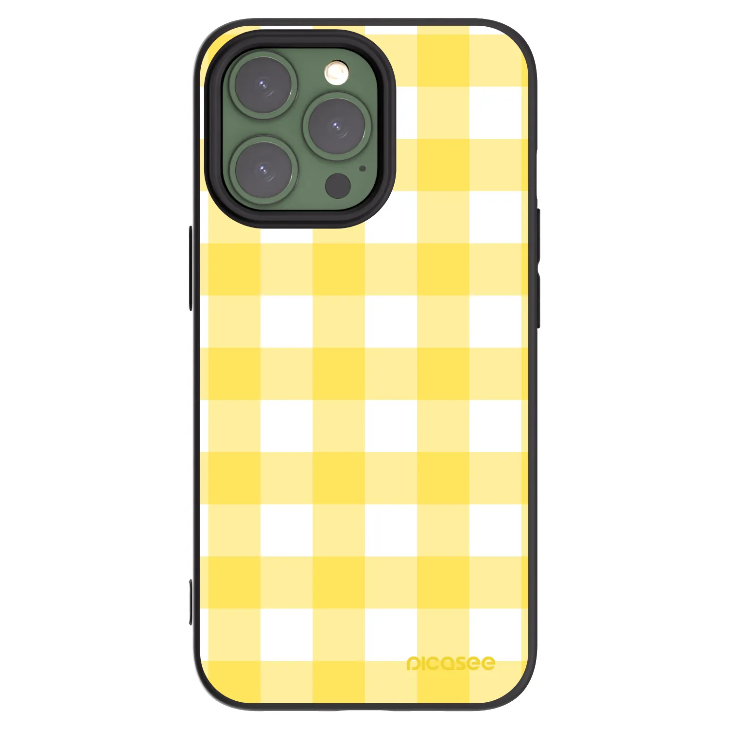 Picasee silikónový čierny obal pre Apple iPhone 13 Pro - Gride lemon