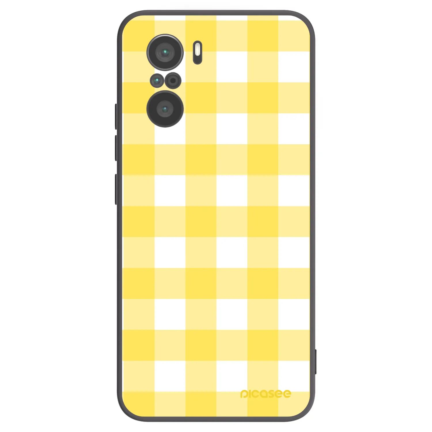 Picasee silikónový čierny obal pre Xiaomi Poco F3 - Gride lemon