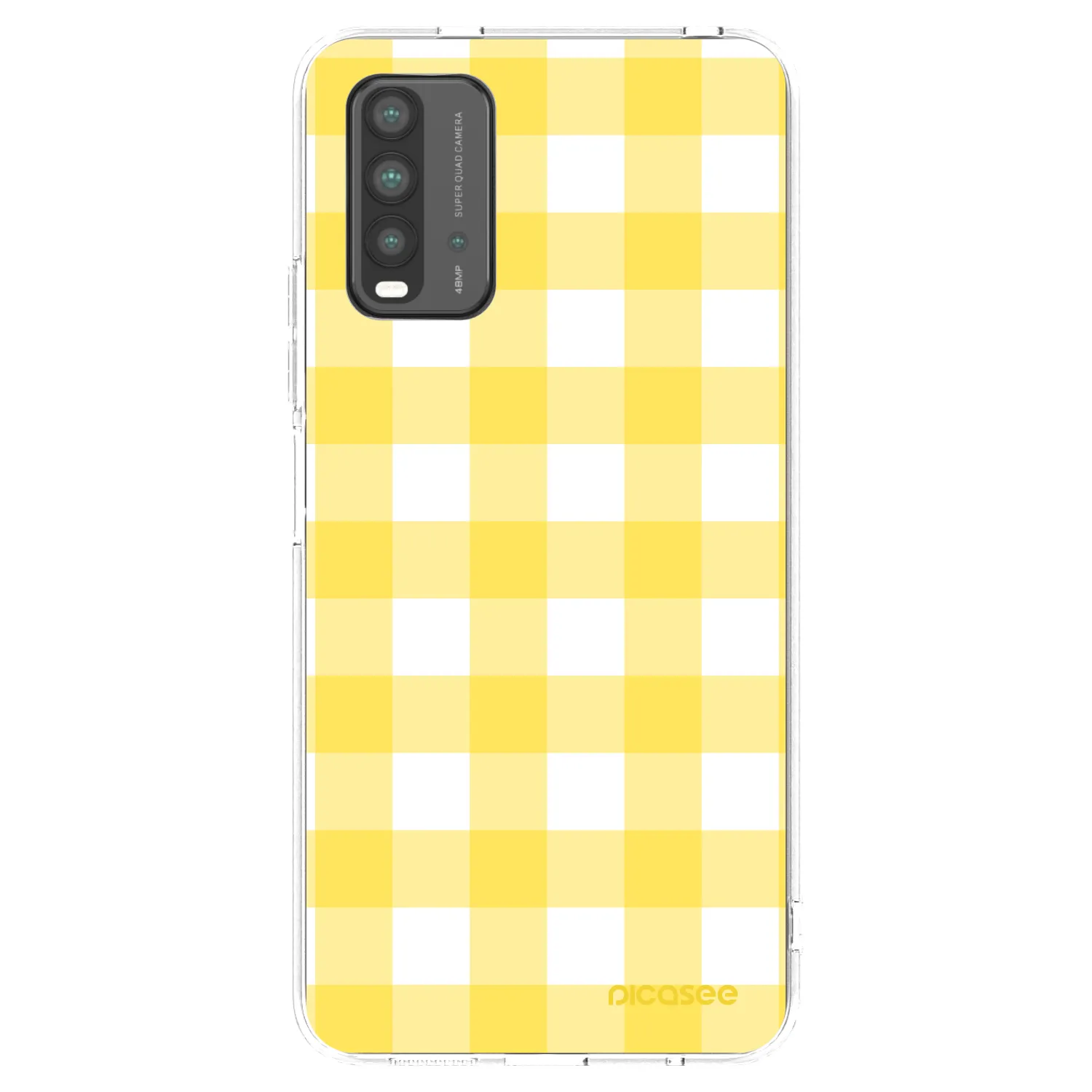 Picasee silikónový prehľadný obal pre Xiaomi Redmi 9T - Gride lemon