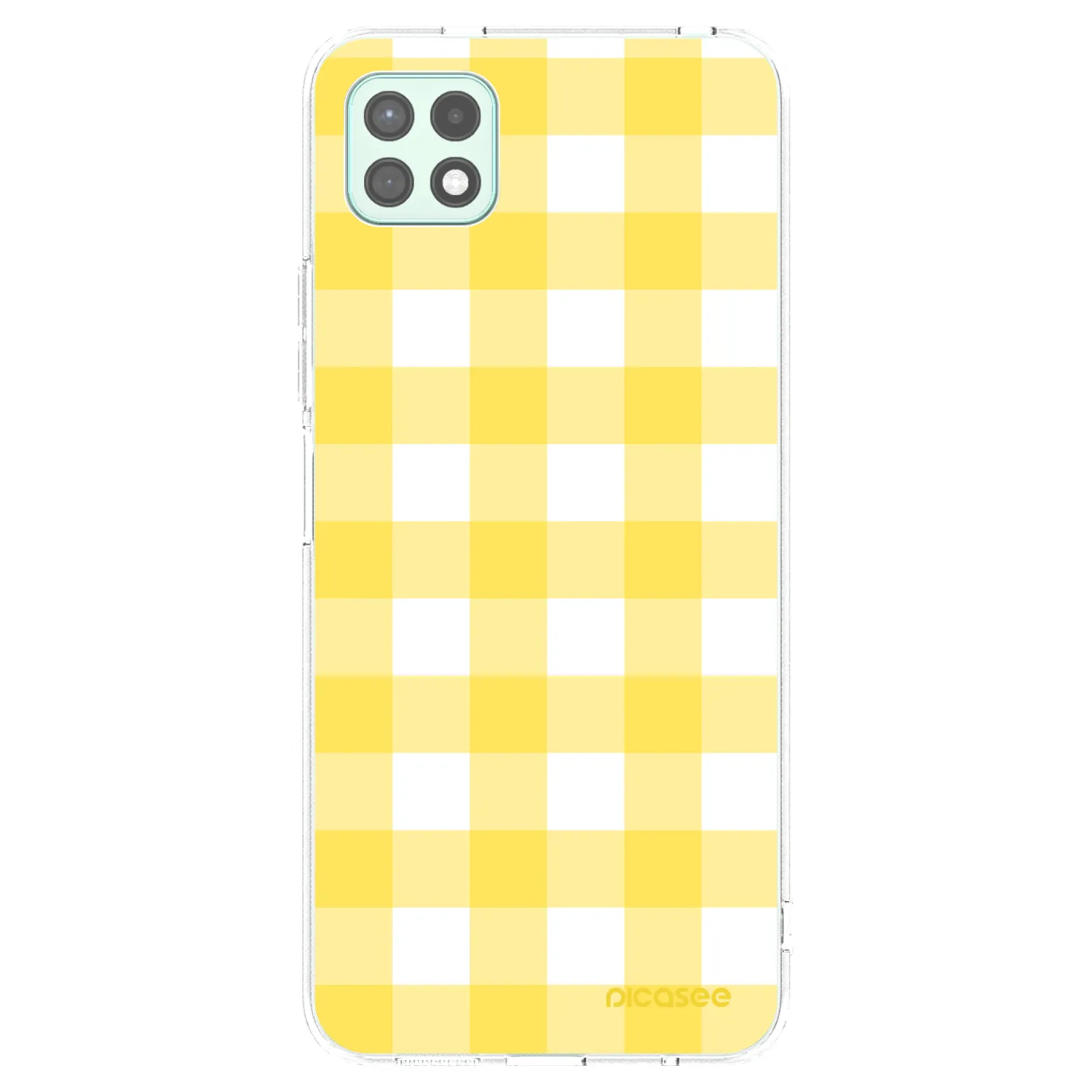 Picasee silikónový prehľadný obal pre Samsung Galaxy A22 A226B 5G - Gride lemon