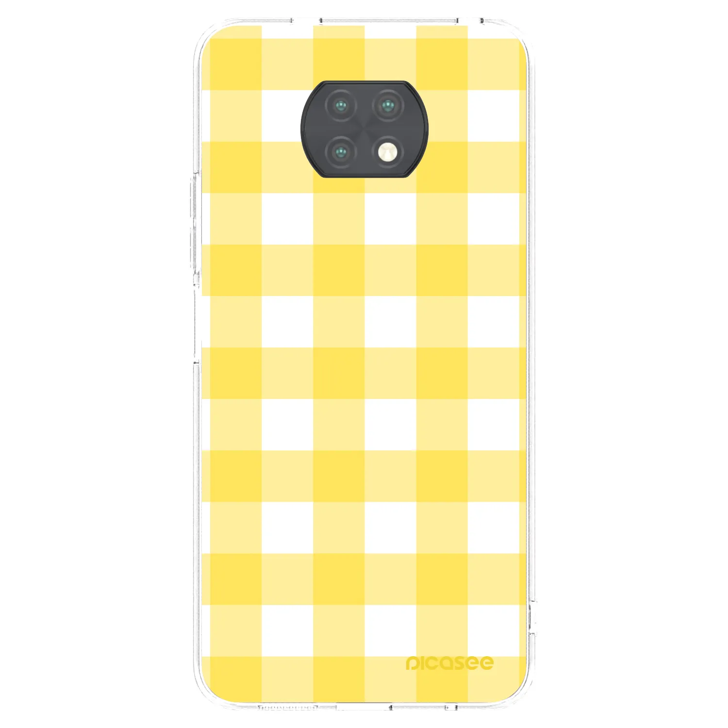 Picasee silikónový prehľadný obal pre Xiaomi Redmi Note 9T - Gride lemon