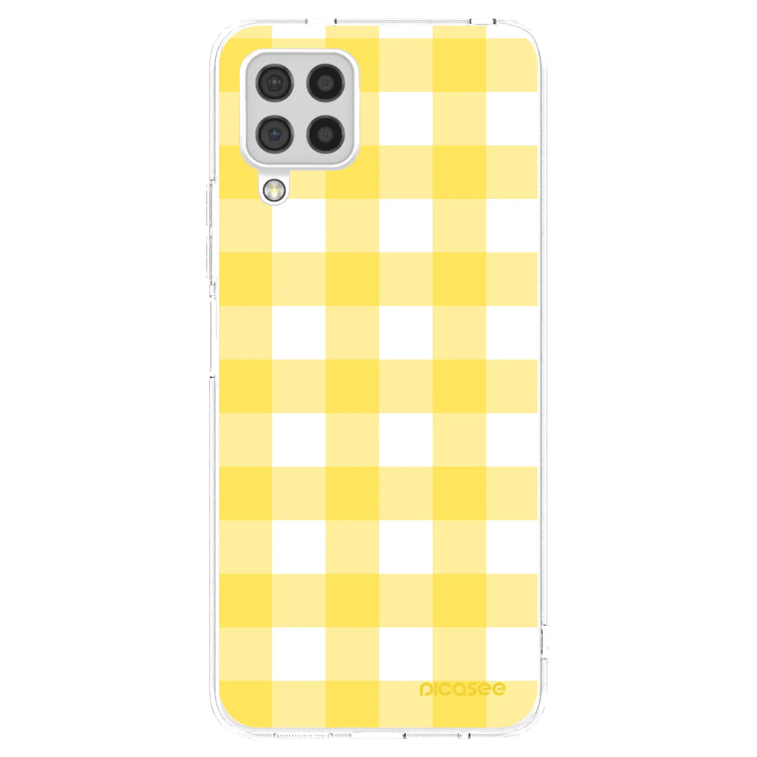 Picasee silikónový prehľadný obal pre Samsung Galaxy A22 A225F 4G - Gride lemon