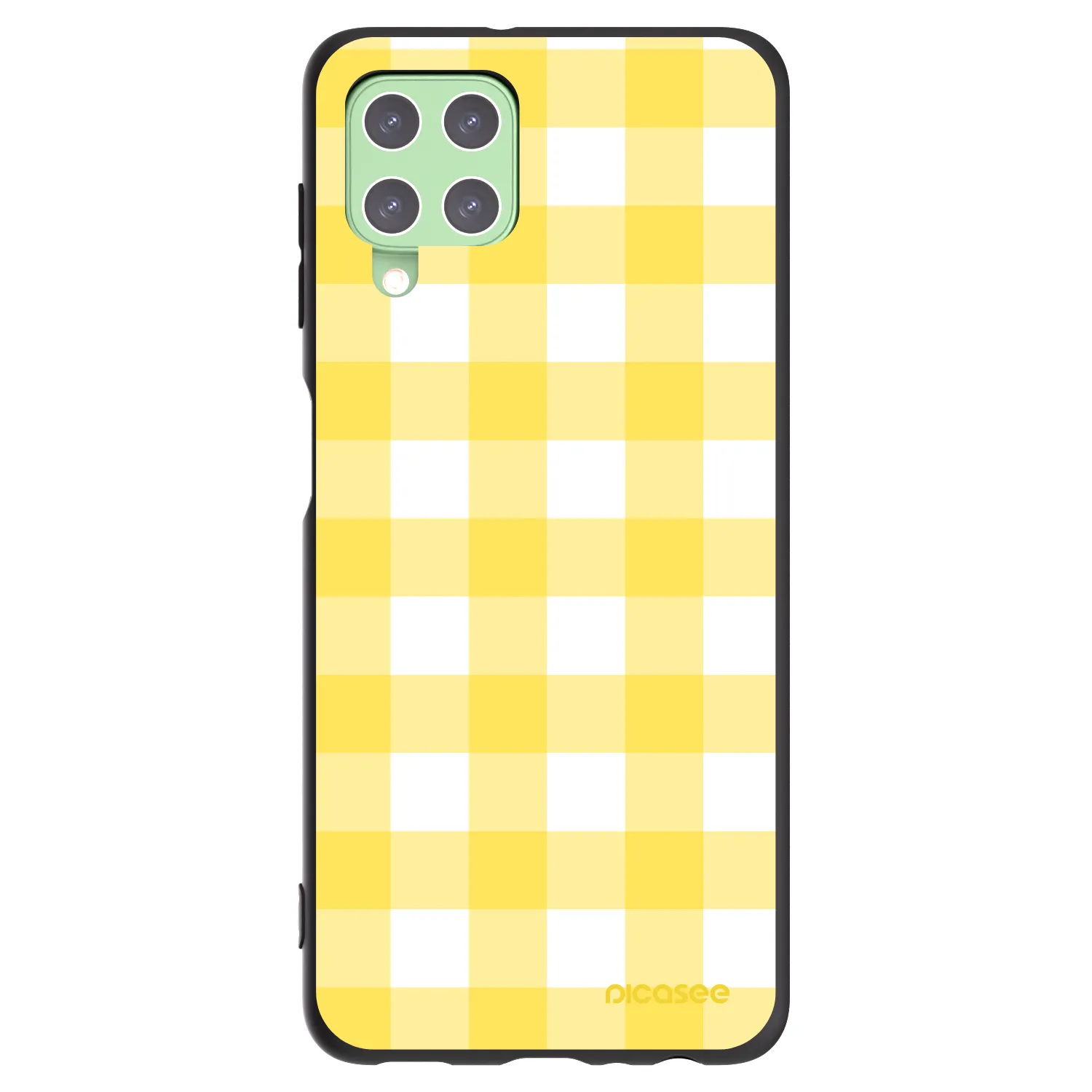 Picasee silikónový čierny obal pre Samsung Galaxy A22 A225F 4G - Gride lemon