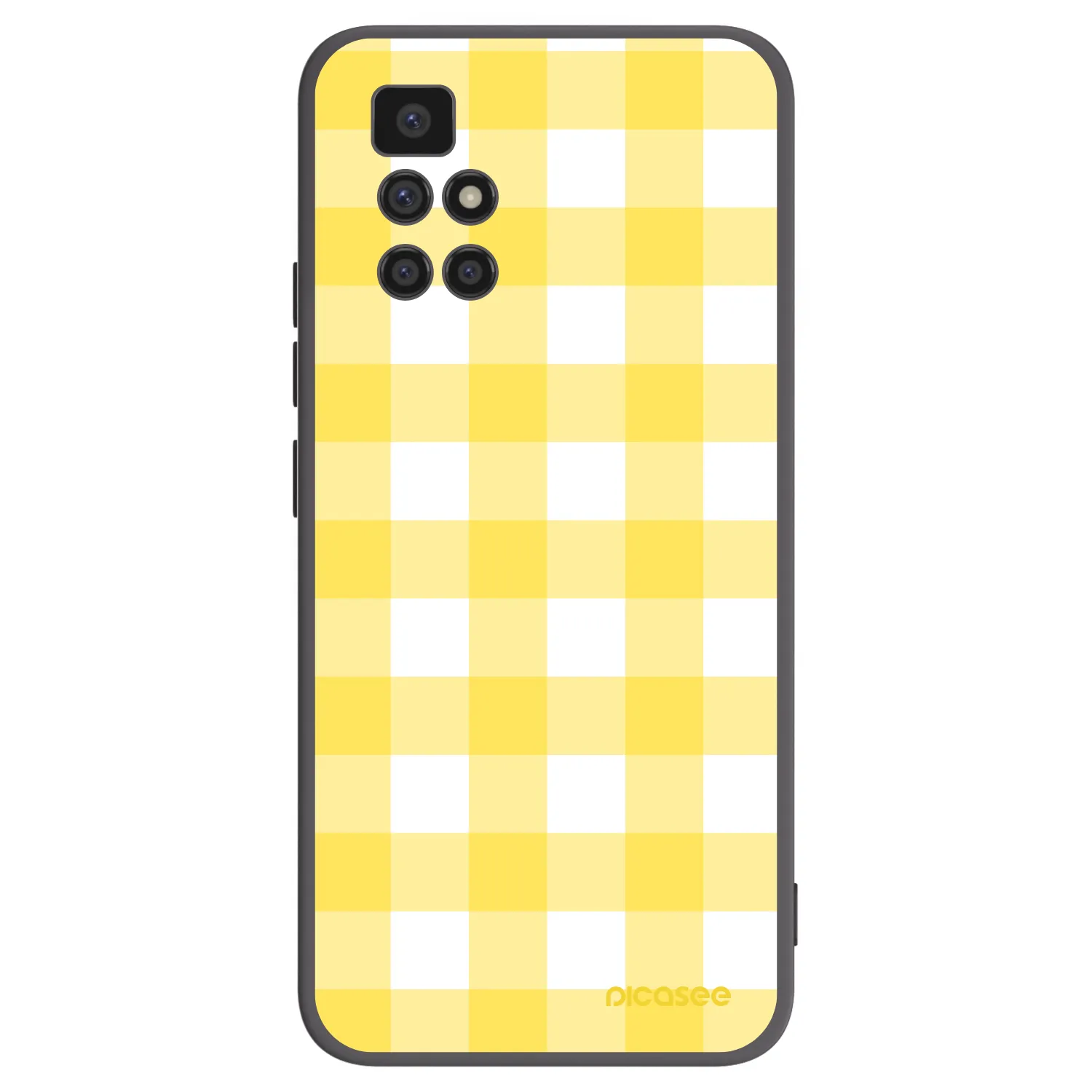 Picasee silikónový čierny obal pre Xiaomi Redmi 10 - Gride lemon