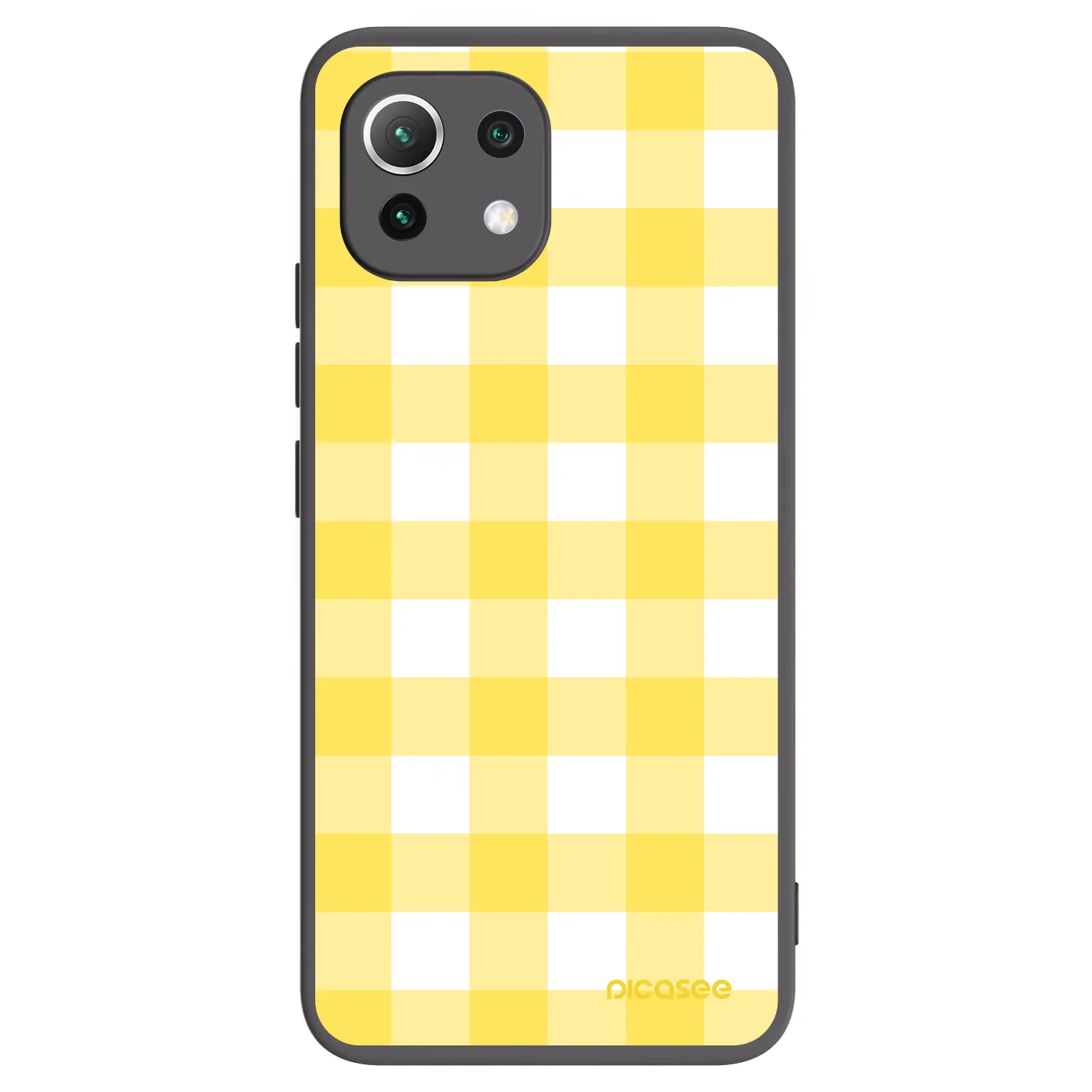 Picasee silikónový čierny obal pre Xiaomi 11 Lite 5G NE - Gride lemon