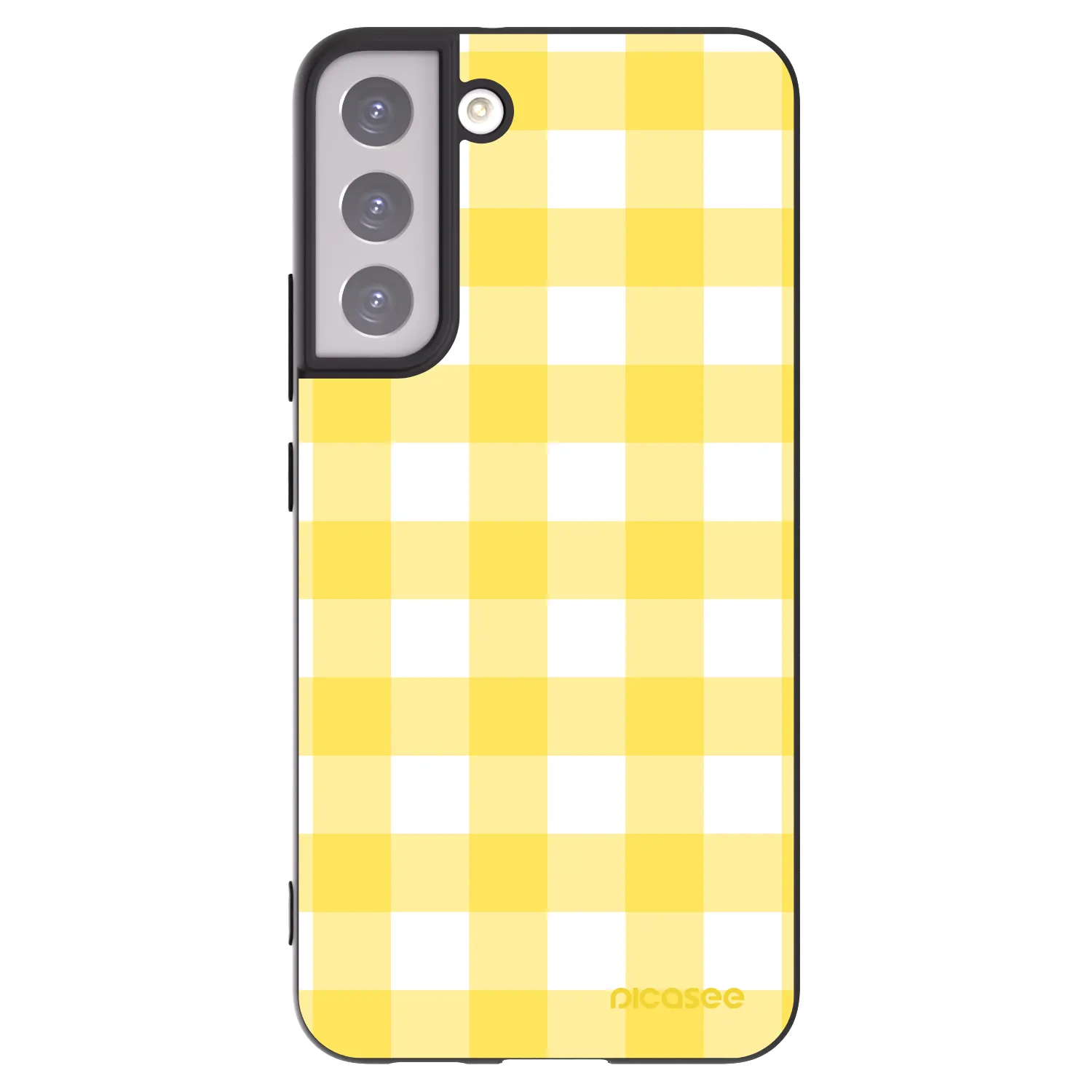 Picasee silikónový čierny obal pre Samsung Galaxy S22+ 5G - Gride lemon
