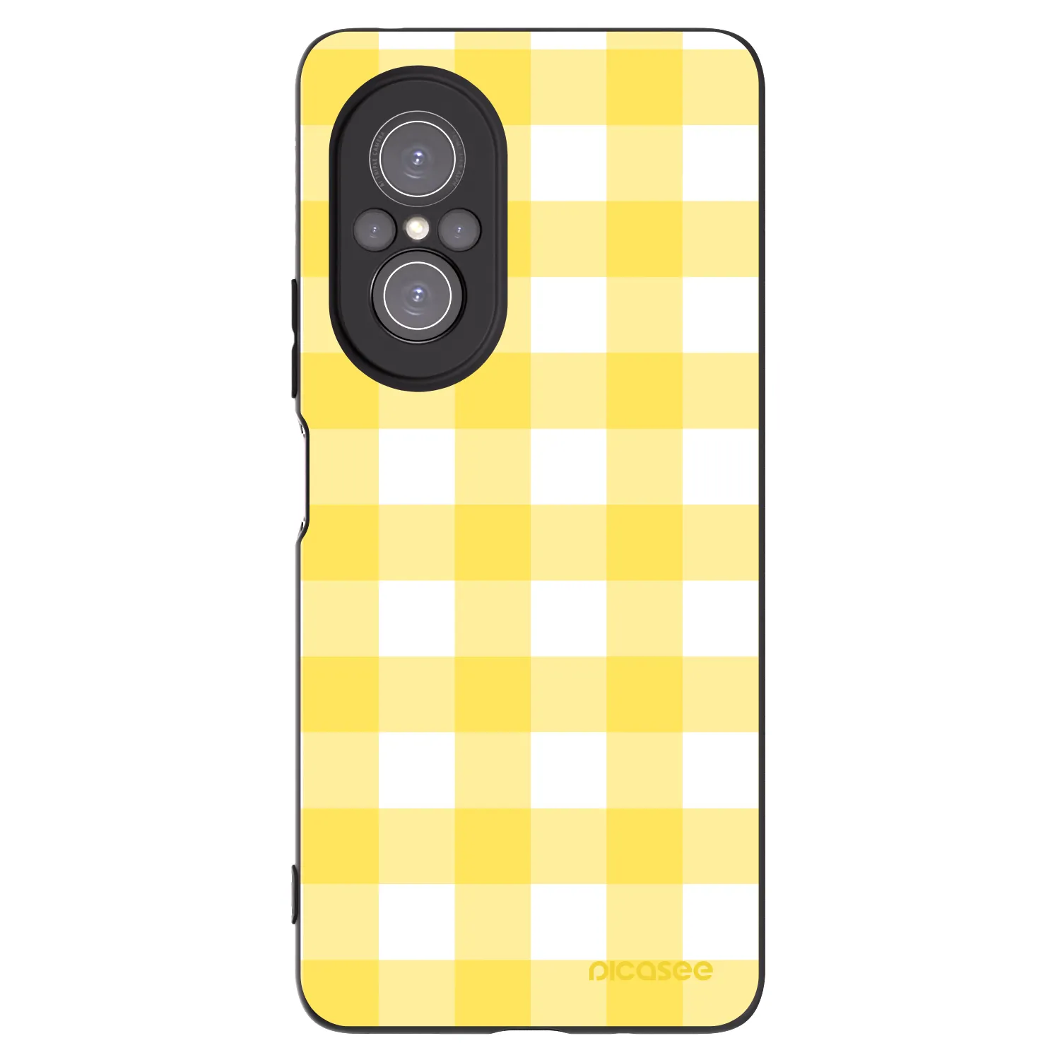 Picasee silikónový čierny obal pre Huawei Nova 9 SE - Gride lemon
