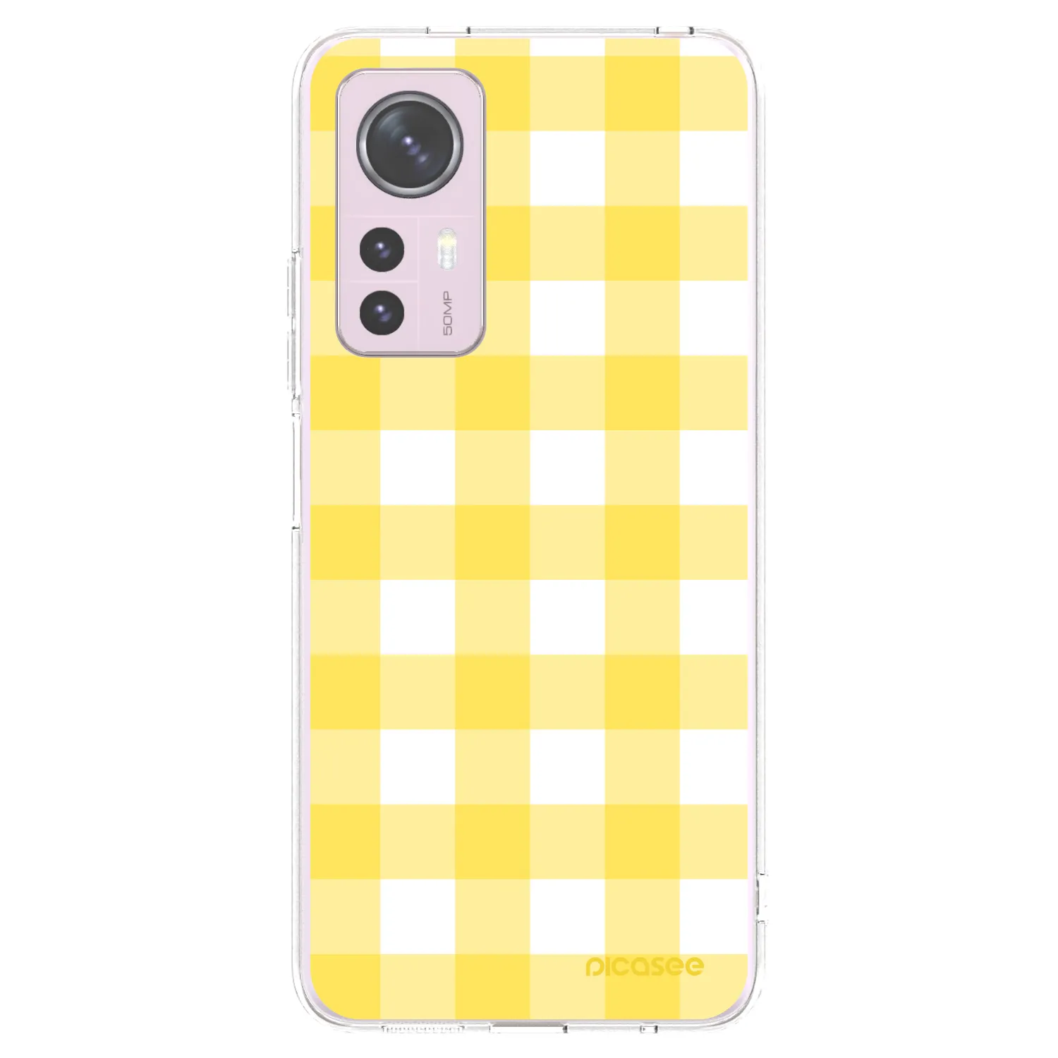 Picasee silikónový prehľadný obal pre Xiaomi 12 - Gride lemon
