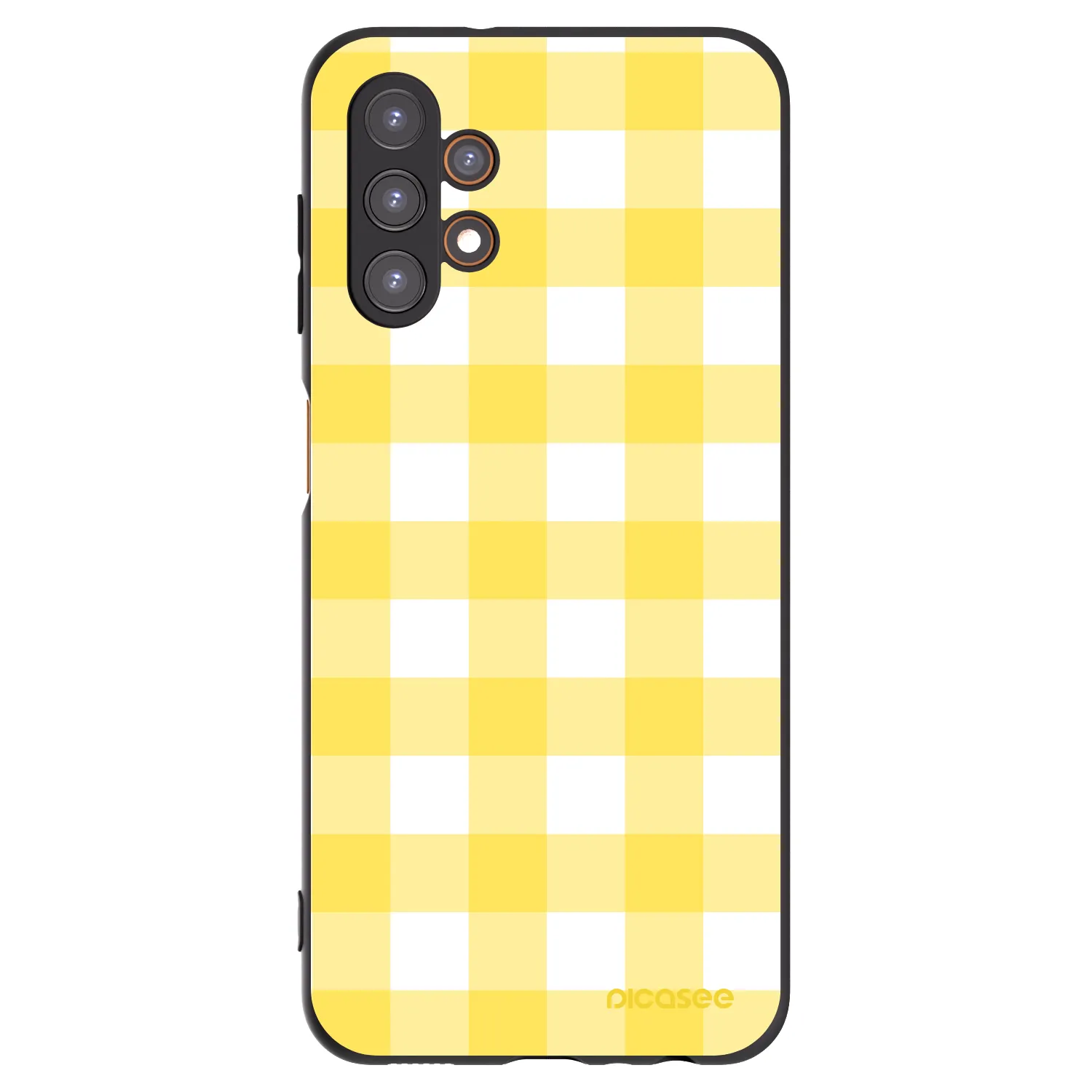 Picasee silikónový čierny obal pre Samsung Galaxy A13 4G A135 - Gride lemon