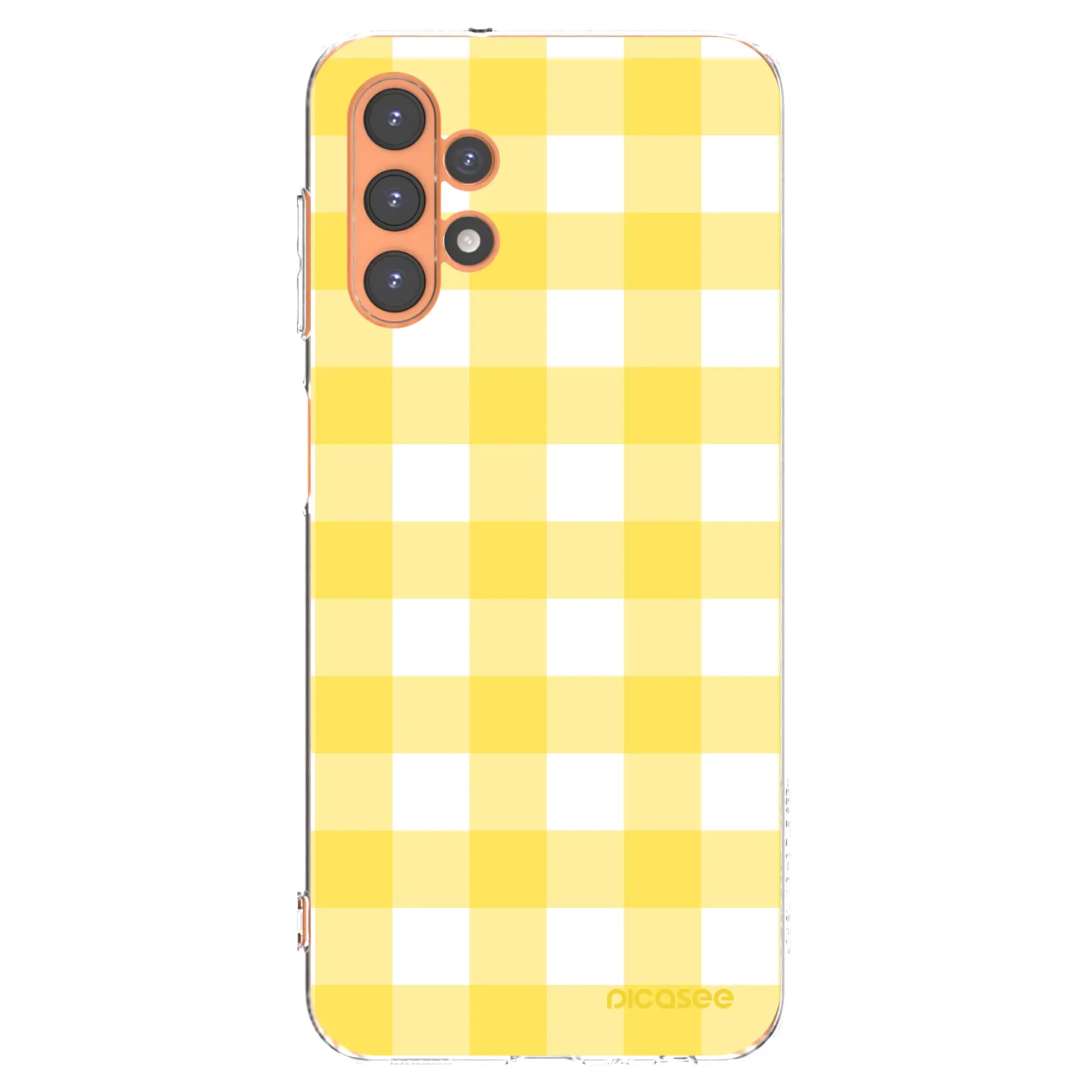 Picasee silikónový prehľadný obal pre Samsung Galaxy A13 4G A135 - Gride lemon