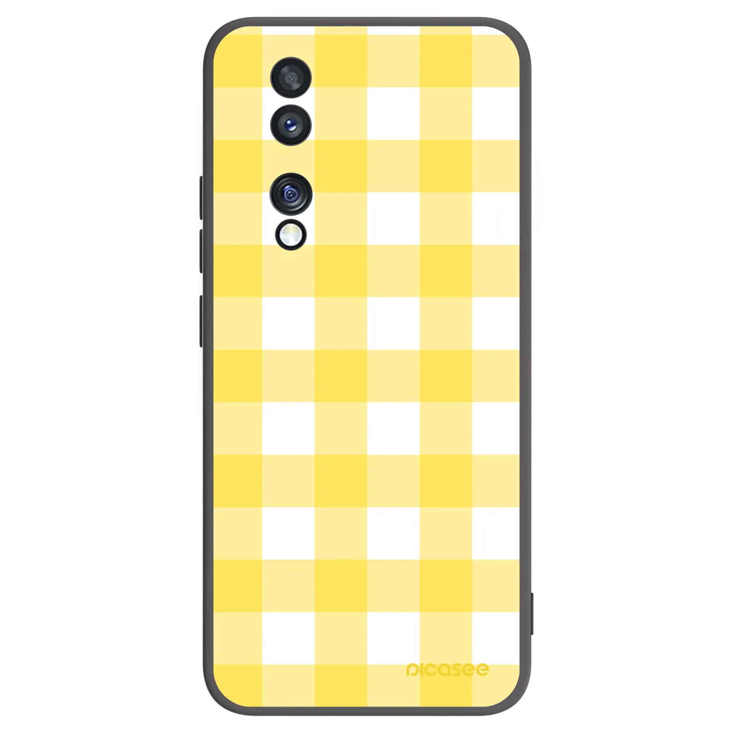 Picasee silikónový čierny obal pre Honor 70 - Gride lemon