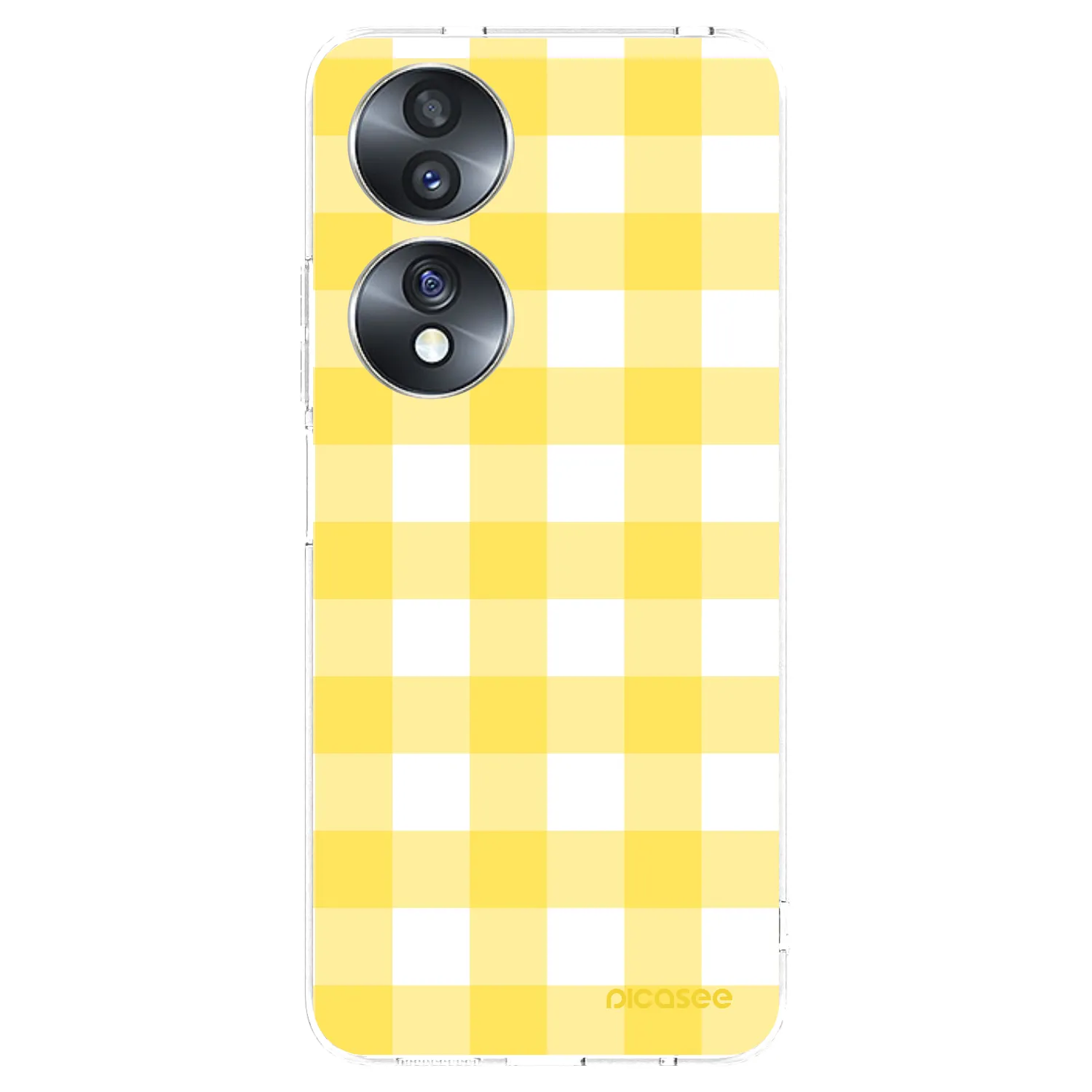 Picasee silikónový prehľadný obal pre Honor 70 - Gride lemon