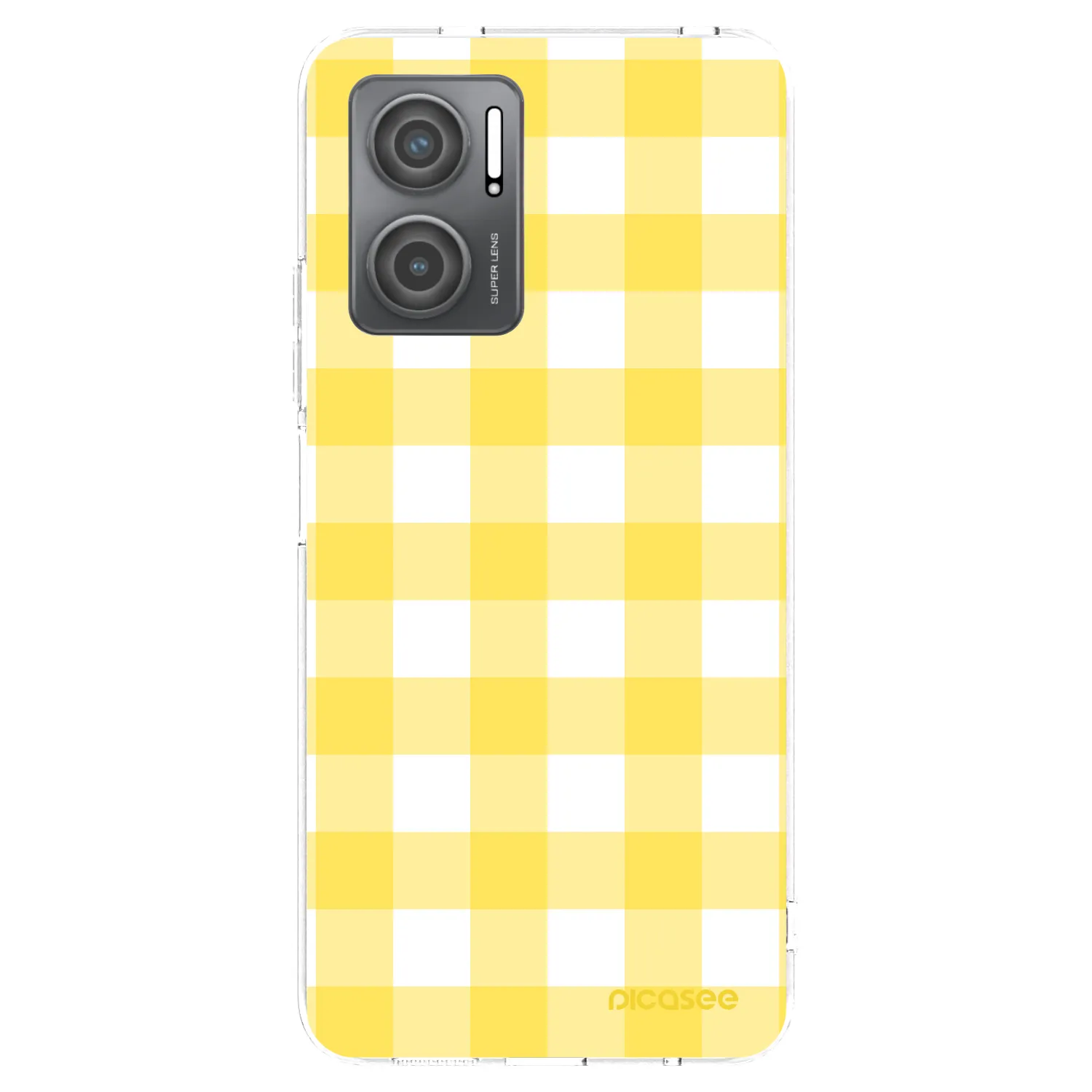 Picasee silikónový prehľadný obal pre Xiaomi Redmi 10 5G - Gride lemon
