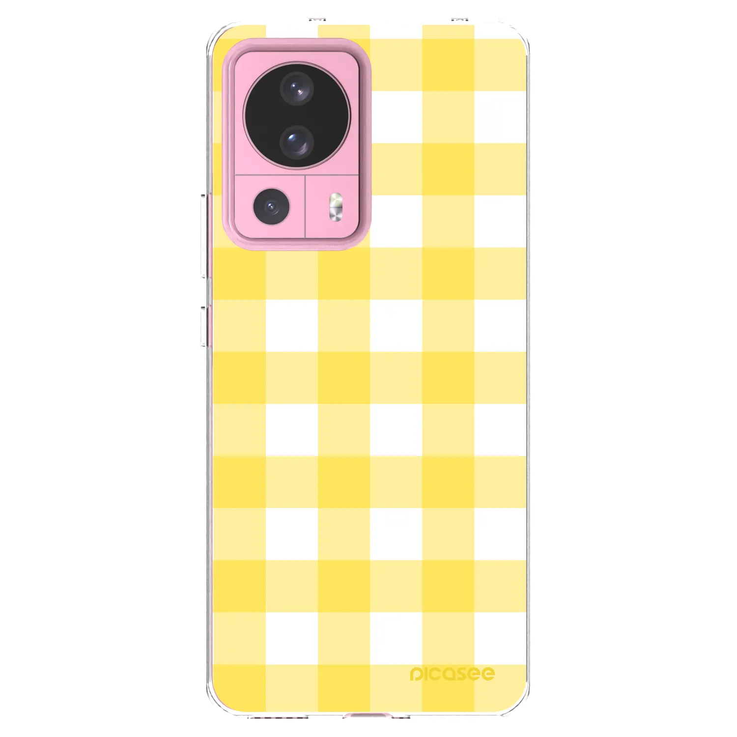 Picasee silikónový prehľadný obal pre Xiaomi 13 Lite - Gride lemon