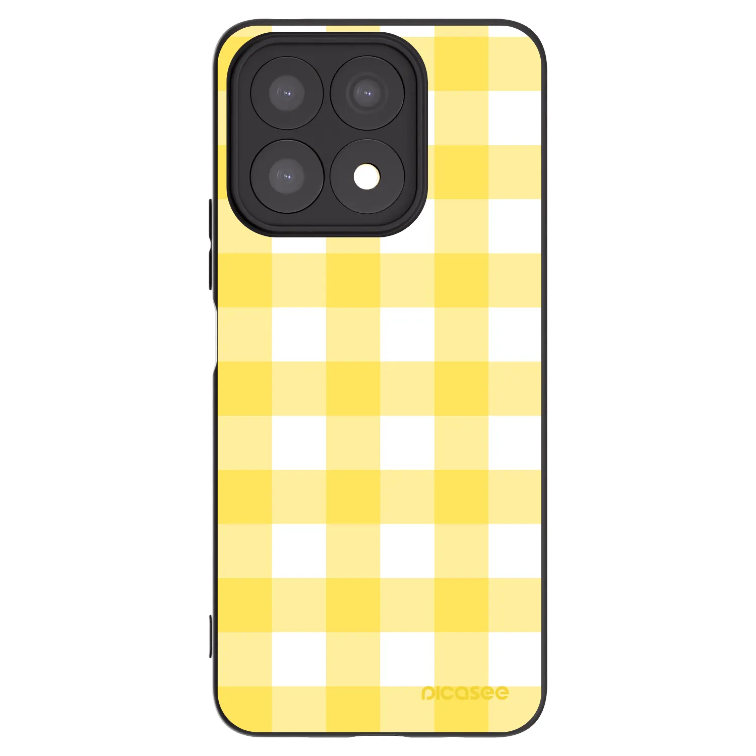 Picasee silikónový čierny obal pre Honor X8a - Gride lemon