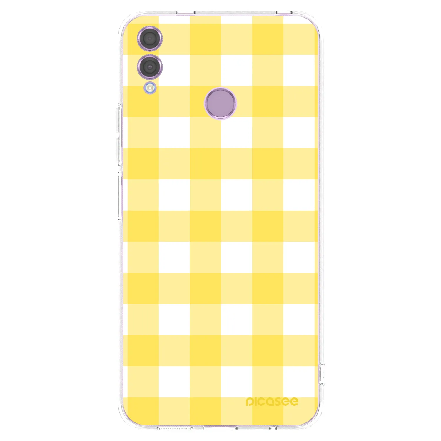 Picasee silikónový prehľadný obal pre Honor 8X - Gride lemon